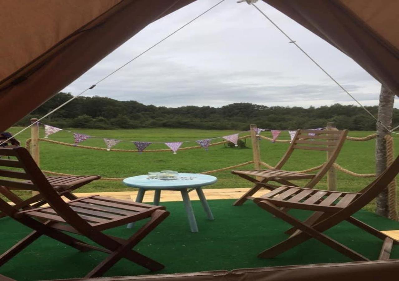 French Fields Luxury Glamping Original Mongolian Yurt Hotel Le-Vieux-Cerier Luaran gambar
